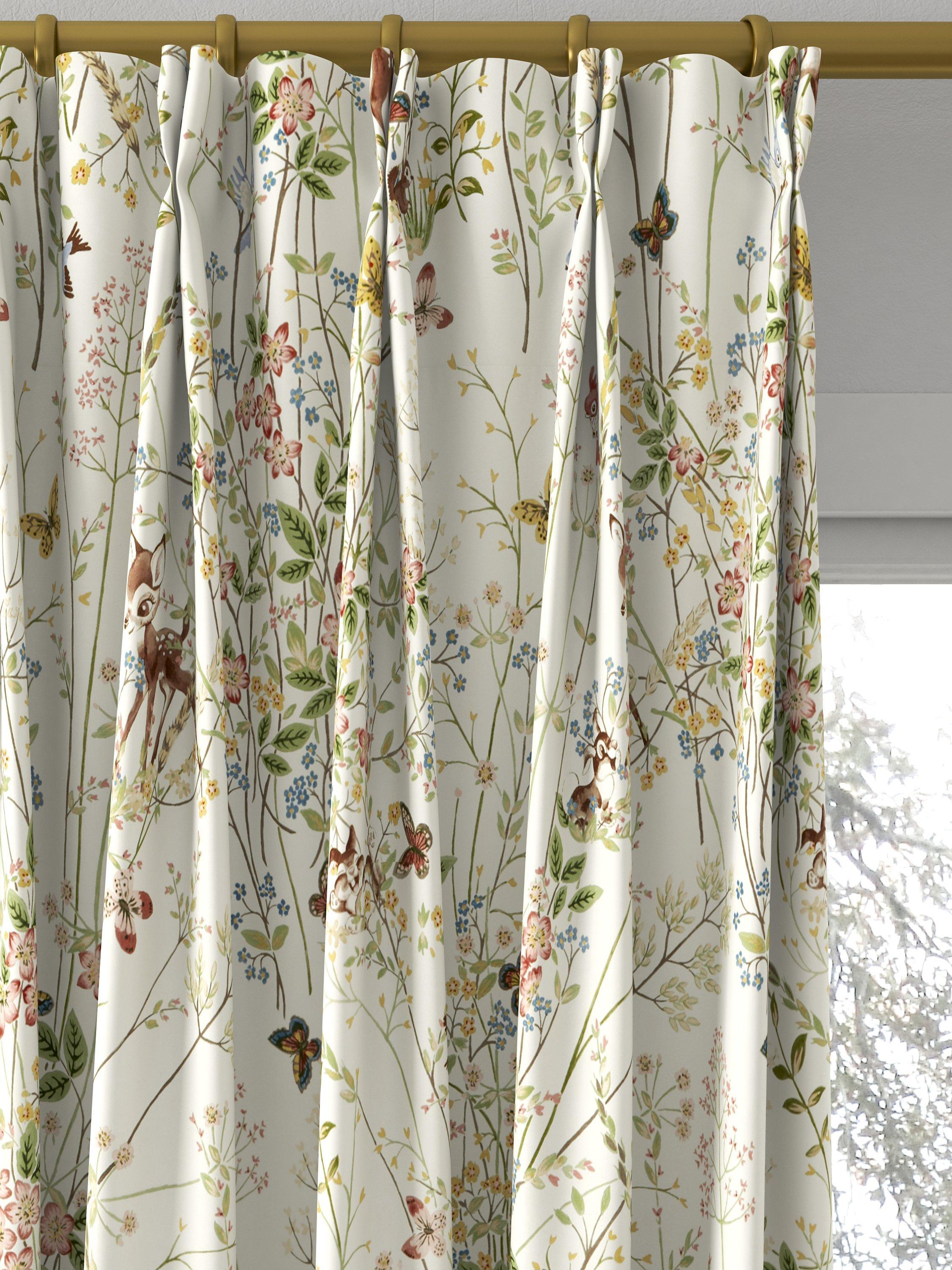 Rideaux Disney Home x Sanderson Bambi motif Sugared Almonds, importés du Royaume-Uni
