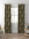Disney Home x Sanderson Bambi print curtain fabric chocolate 139cm - British product