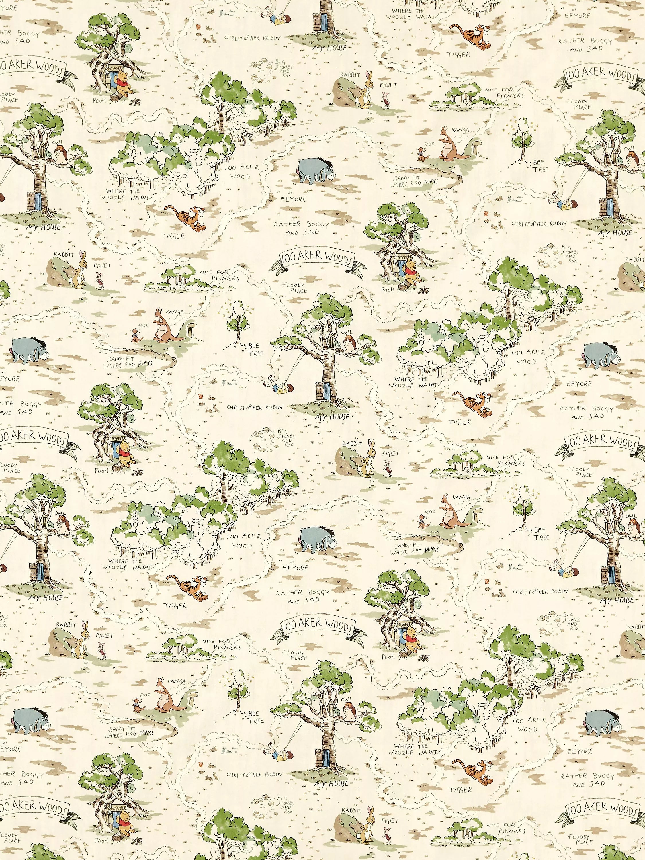 Disney Home Sanderson Hundred Acre Wood gardiner - Britisk produkt