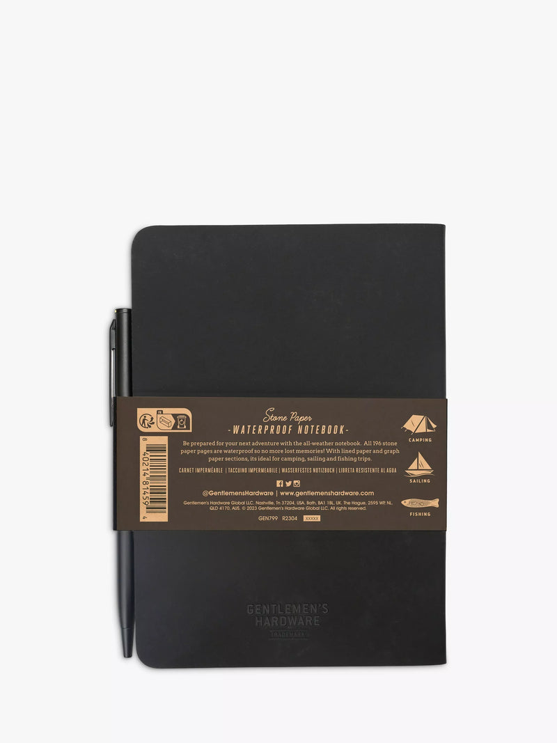 Gentlemen's Hardware Waterproof Notebook Black, UK version