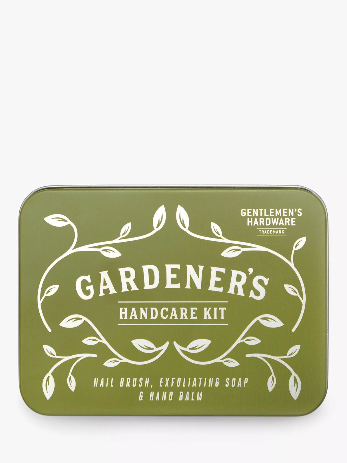 Gentlemen's Hardware gardening hand care kit with nail brush, soap, and balm, UK version