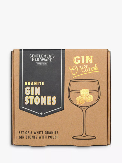 John Lewis Gentlemen's Hardware Granit Gin Steine, Set mit 6 Stück, Weiß
