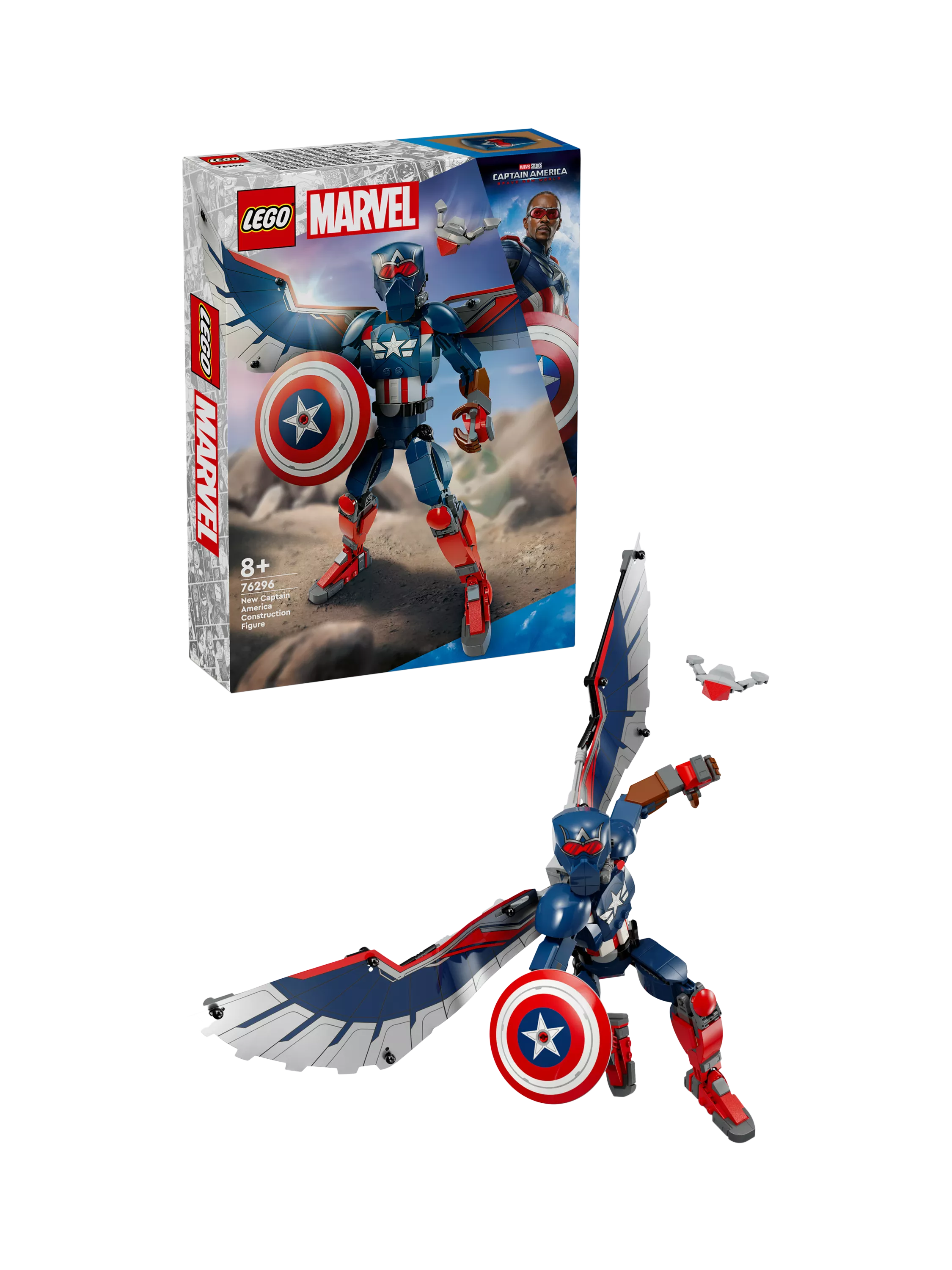 LEGO construction figure New Captain America 28cm (British brand)