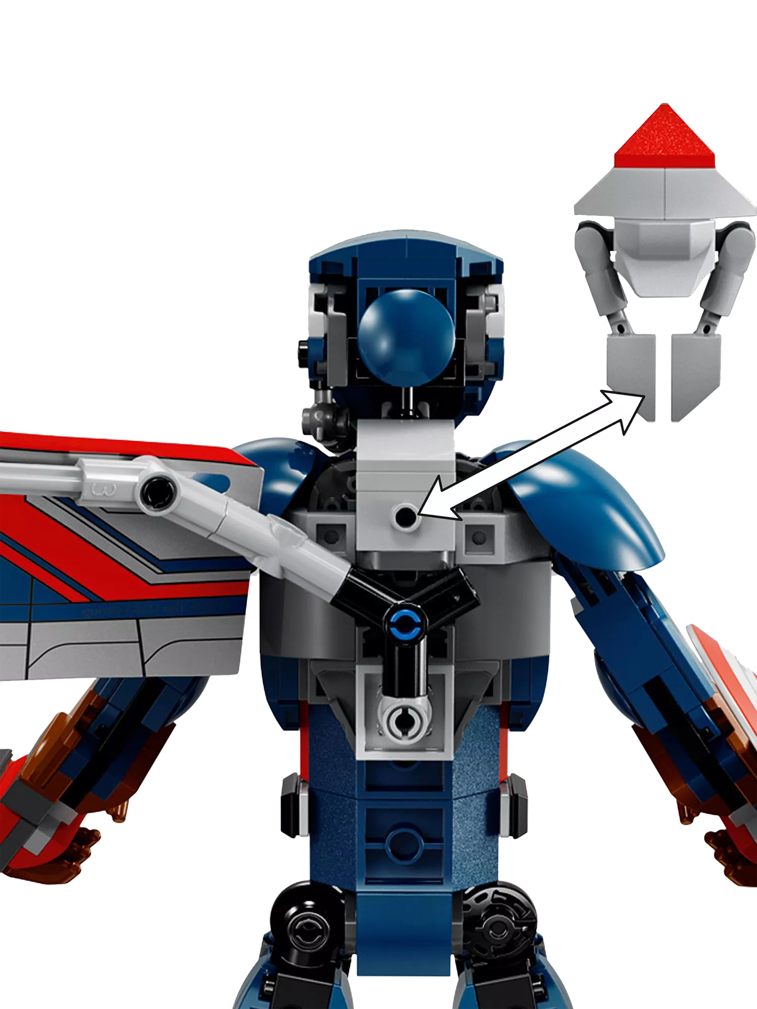 LEGO construction figure New Captain America 28cm (British brand)