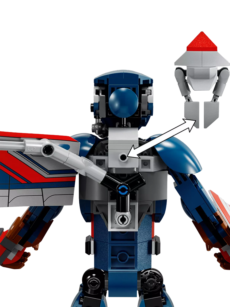 LEGO construction figure New Captain America 28cm (British brand)