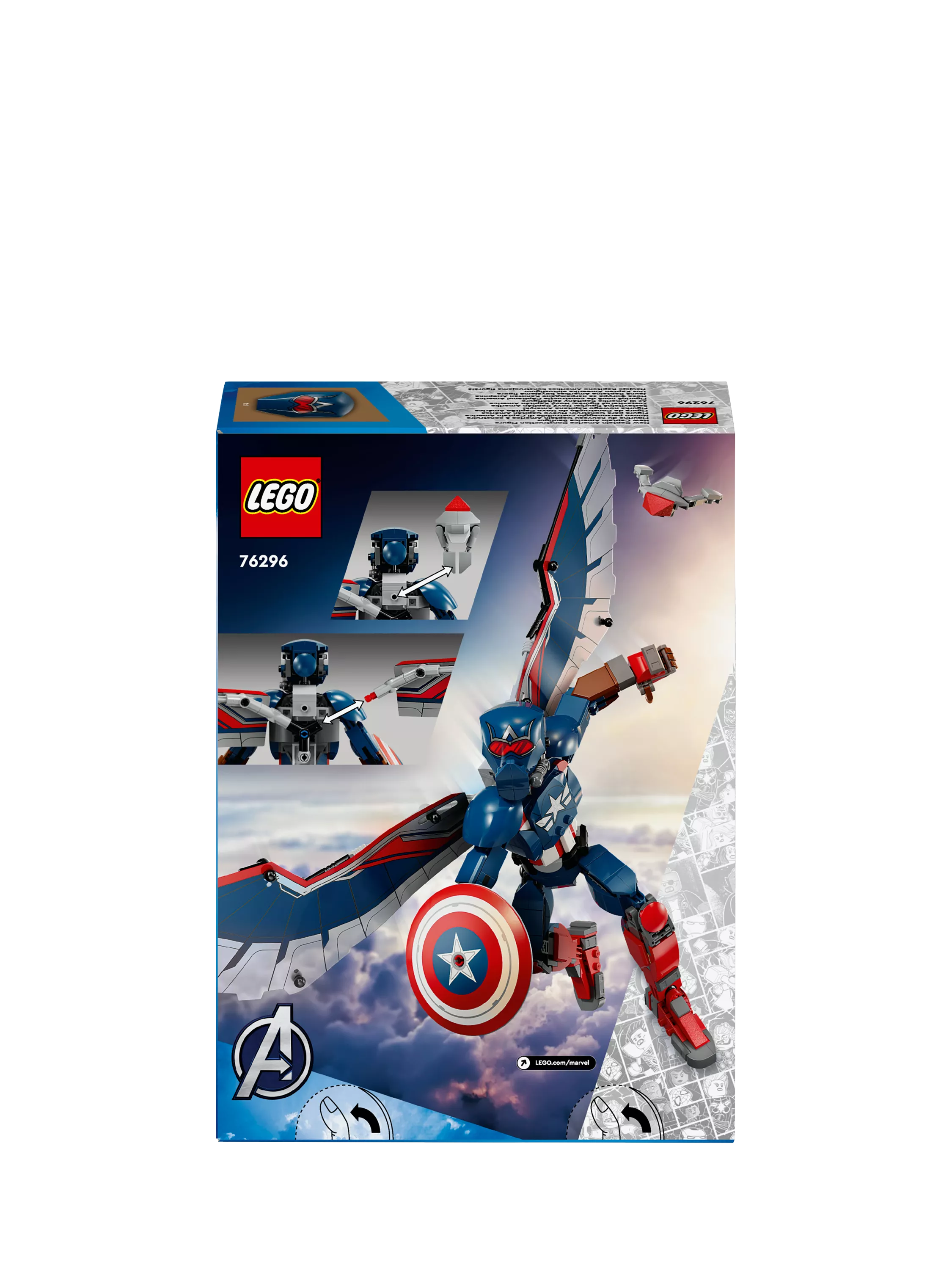 LEGO construction figure New Captain America 28cm (British brand)