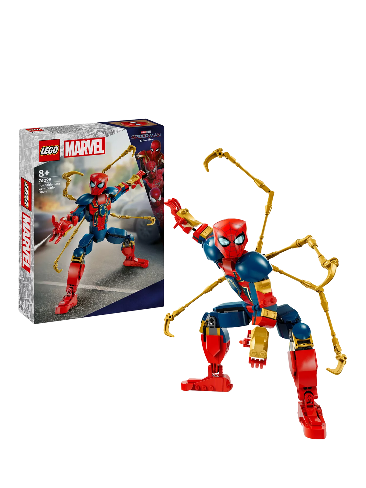 LEGO Marvel Iron Spider-Man 76298 set, UK version