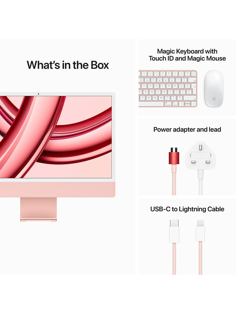 Apple iMac all-in-one M3 8GB 256GB 23.5-inch (British brand)