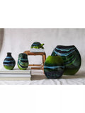Poole Pottery green earthenware owl H12.5cm (British brand)