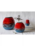 Poole Pottery owl ornament red, imported from the UK