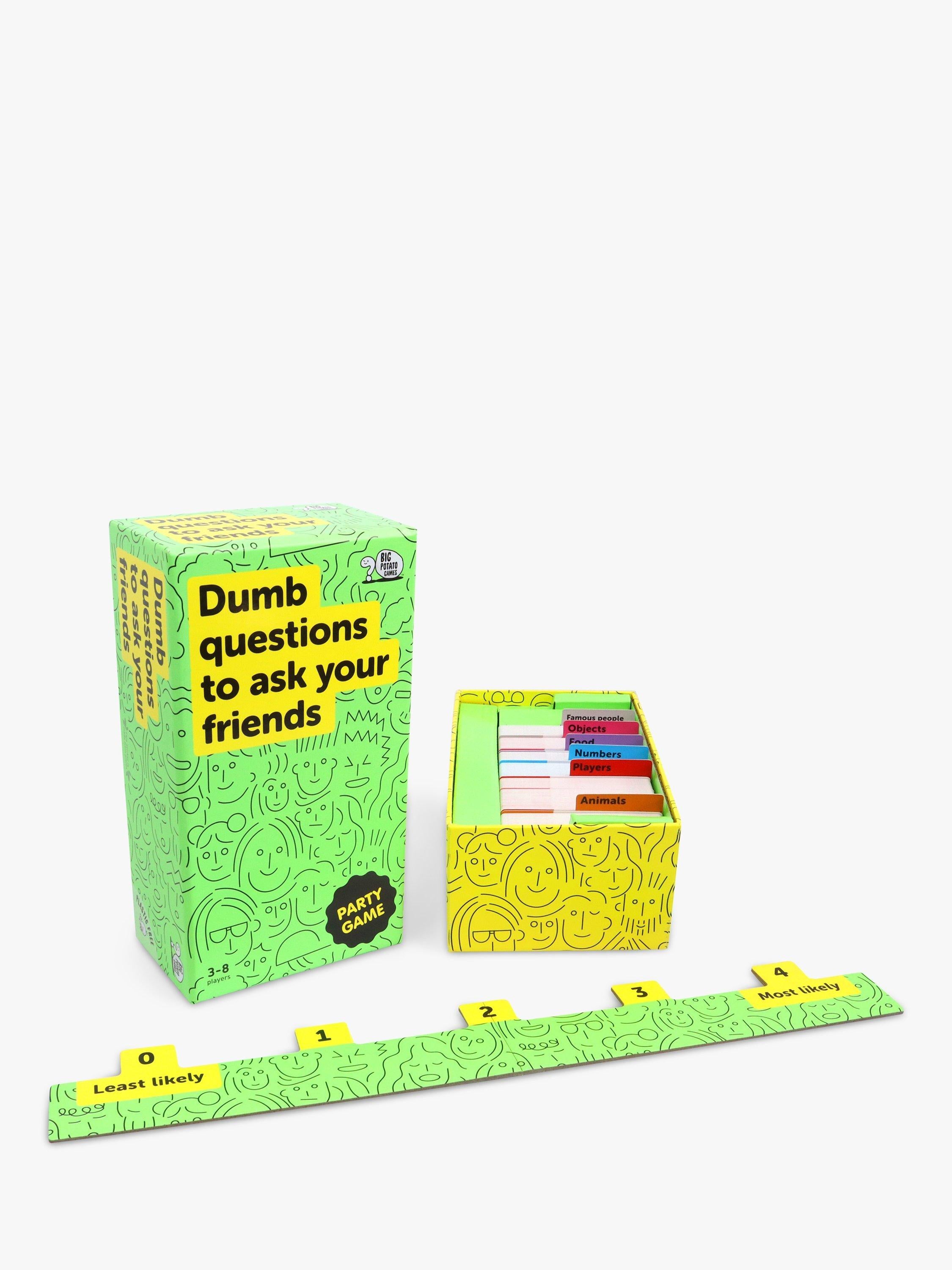 Big Potato Dumb Questions party game, imported from the UK