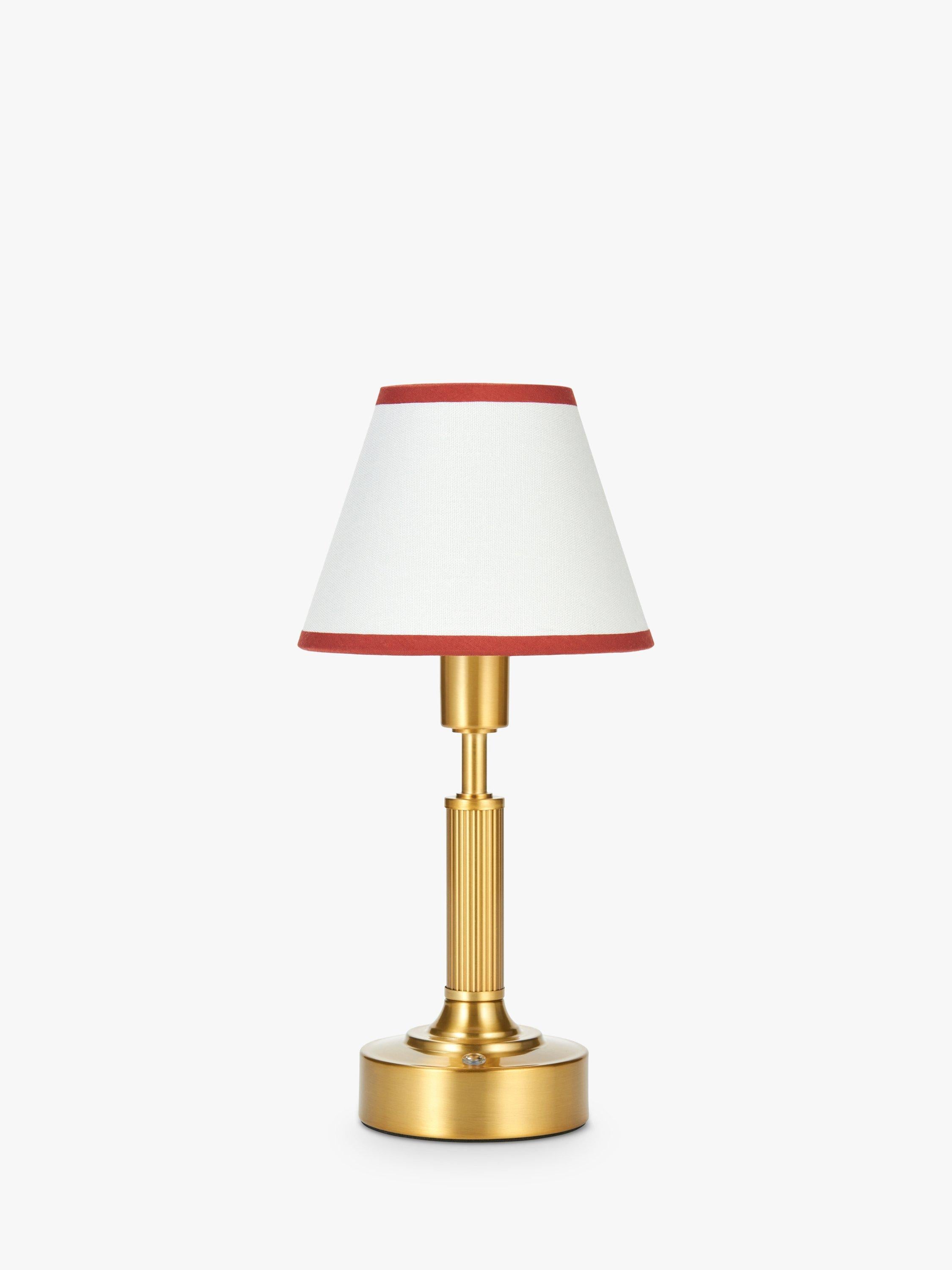 John Lewis Baily rechargeable portable brass table lamp, UK version
