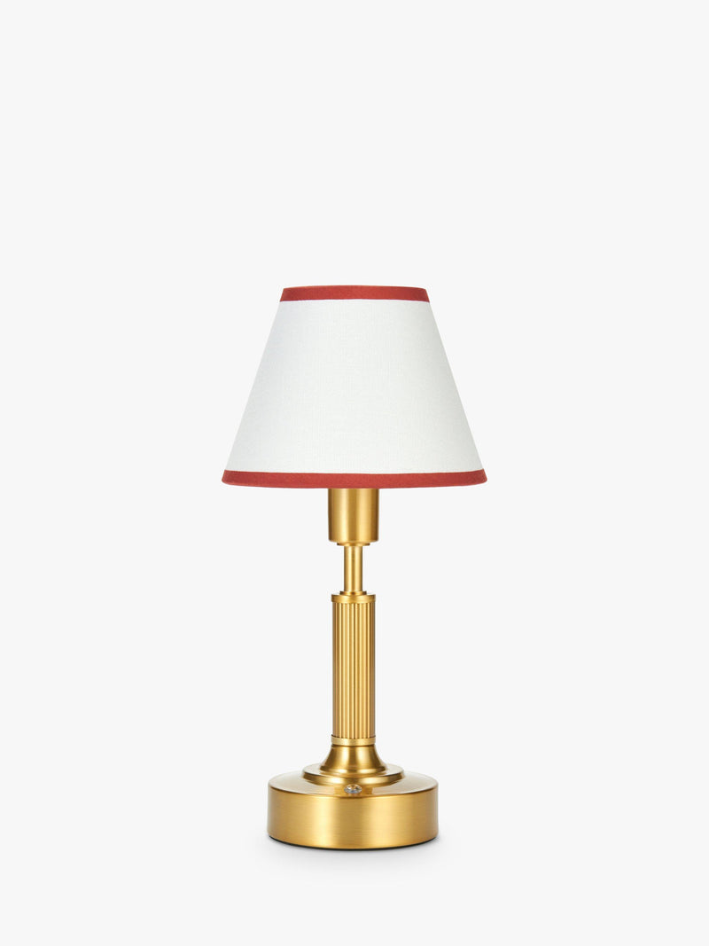 John Lewis Baily rechargeable portable brass table lamp, UK version