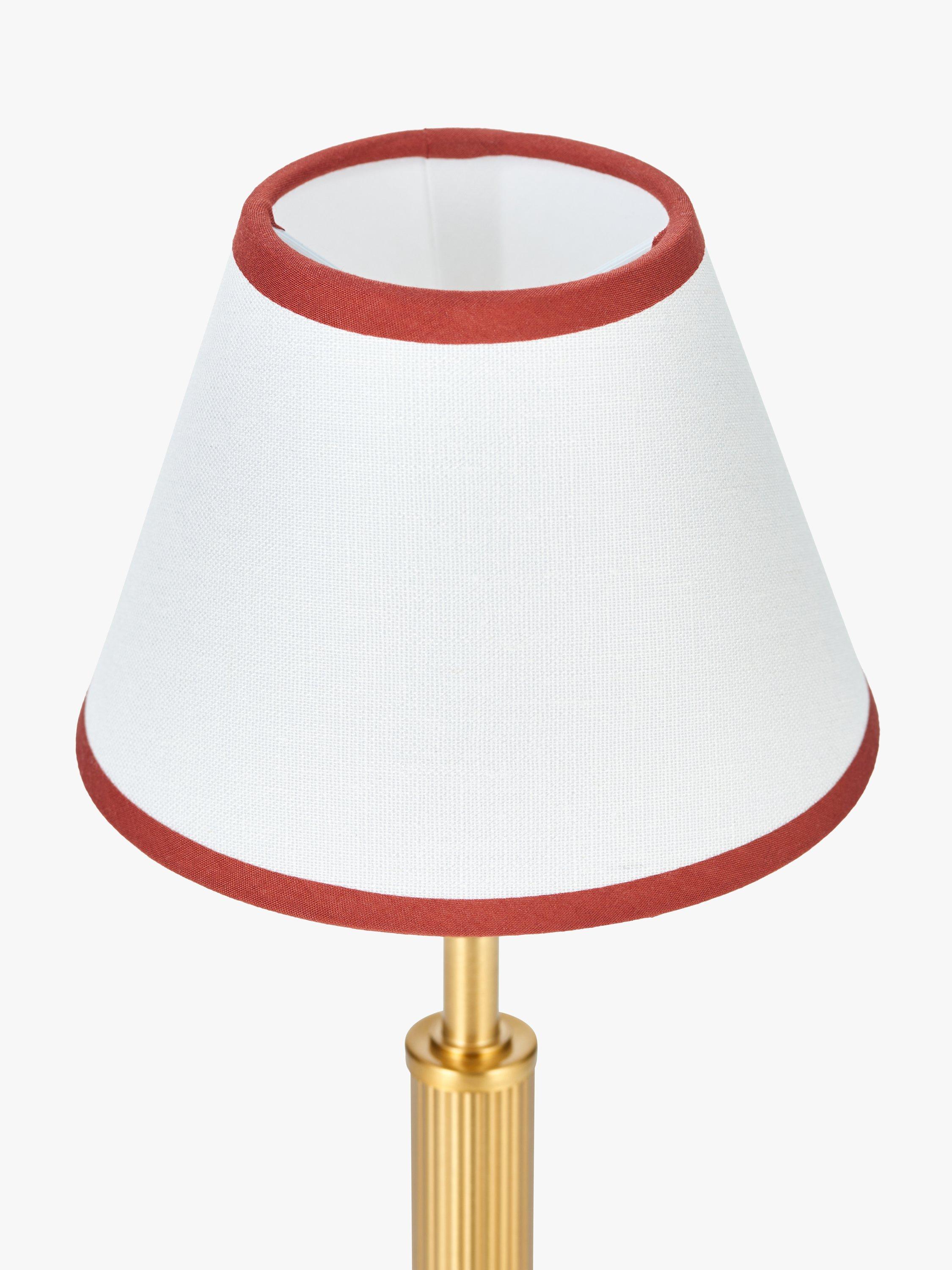 John Lewis Baily rechargeable portable brass table lamp, UK version