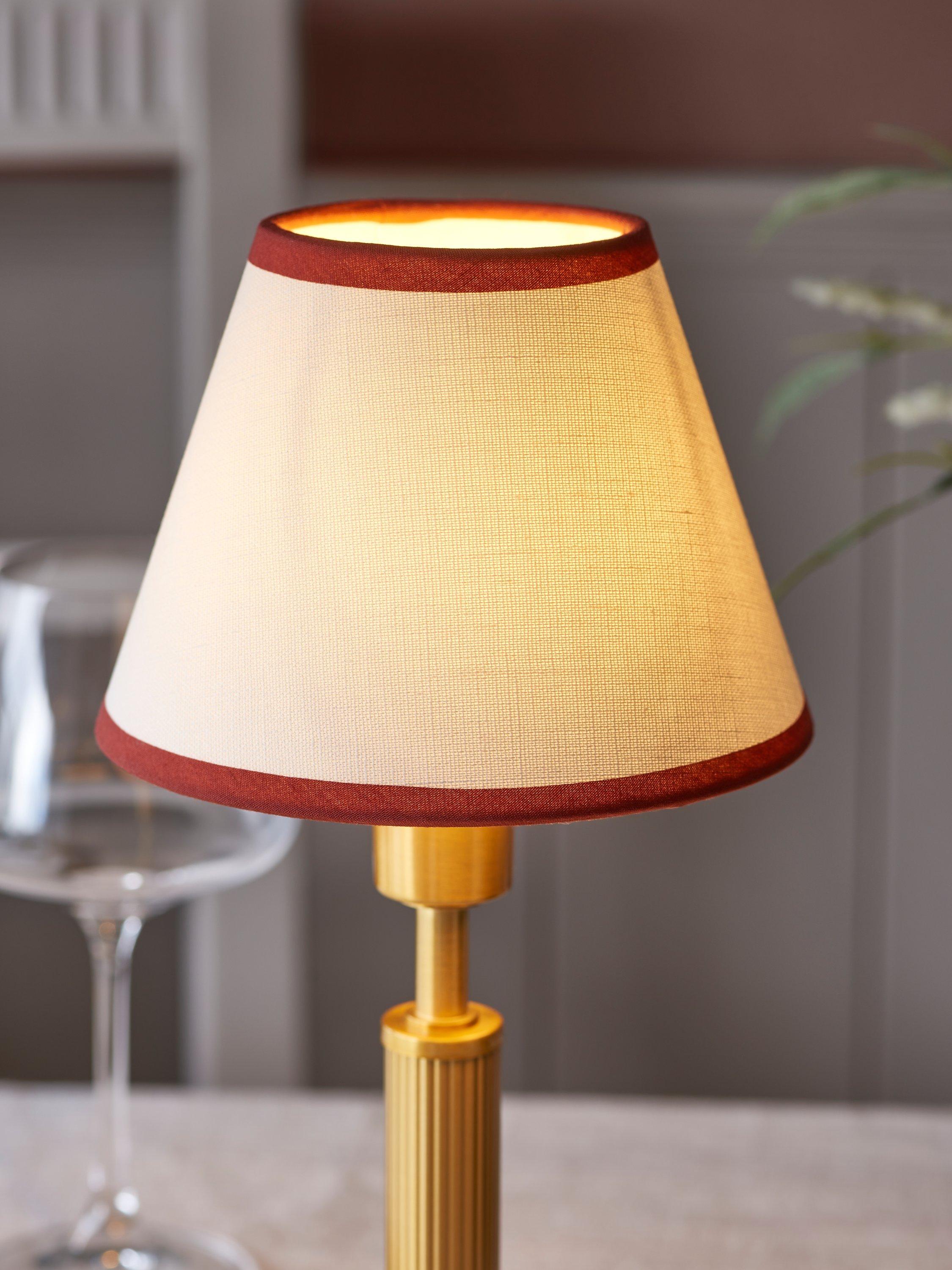 John Lewis Baily rechargeable portable brass table lamp, UK version