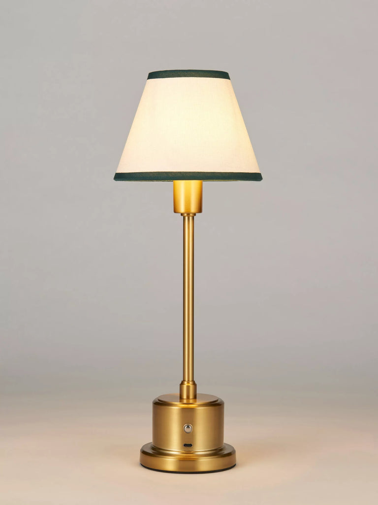 John Lewis Grainger Rechargeable Portable Table Lamp, Brass