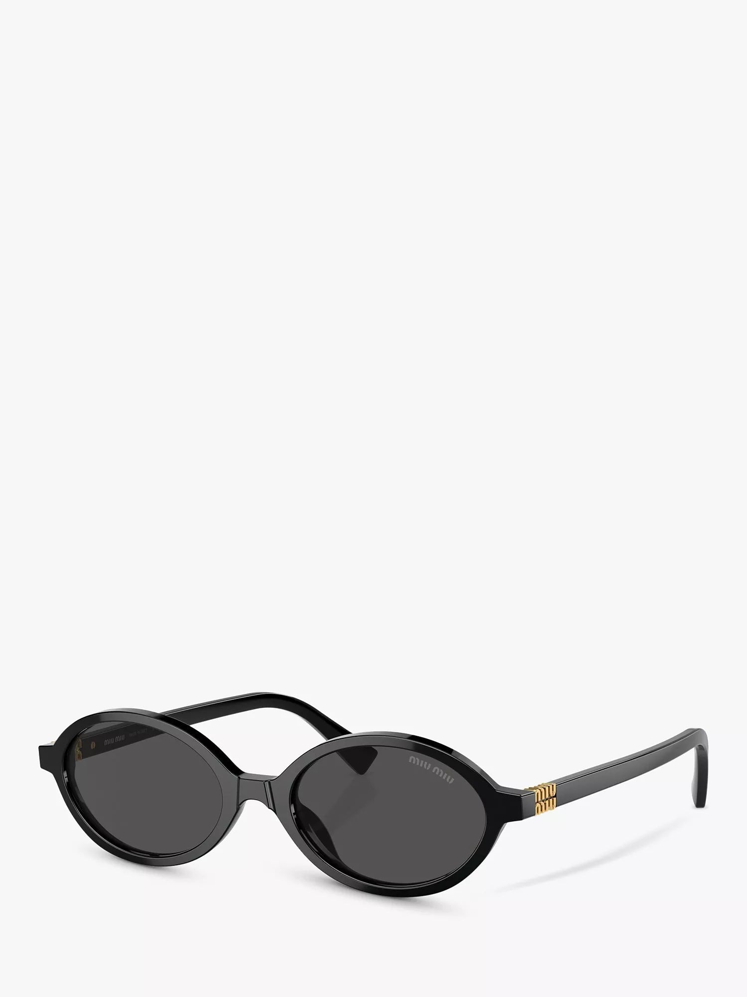 Miu Miu women's oval sunglasses black - imported from the UK