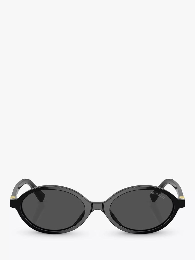 Miu Miu women's oval sunglasses black - imported from the UK