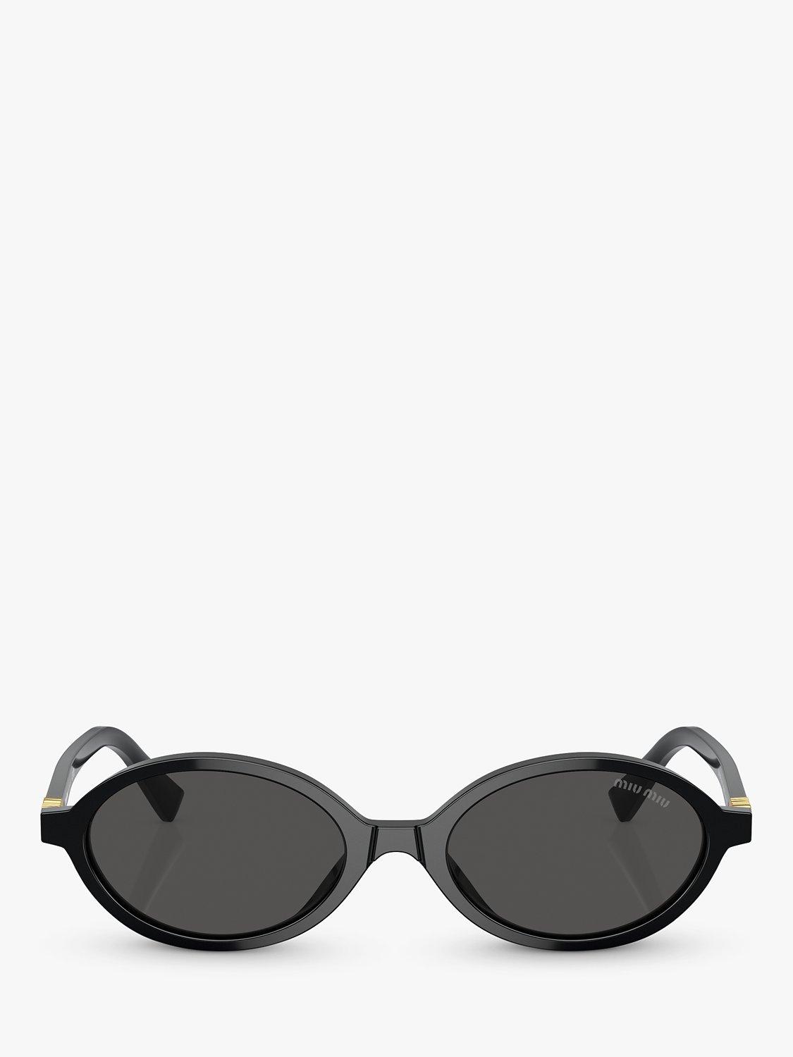 Miu Miu women's oval sunglasses black - imported from the UK