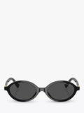 Miu Miu women's oval sunglasses black - imported from the UK
