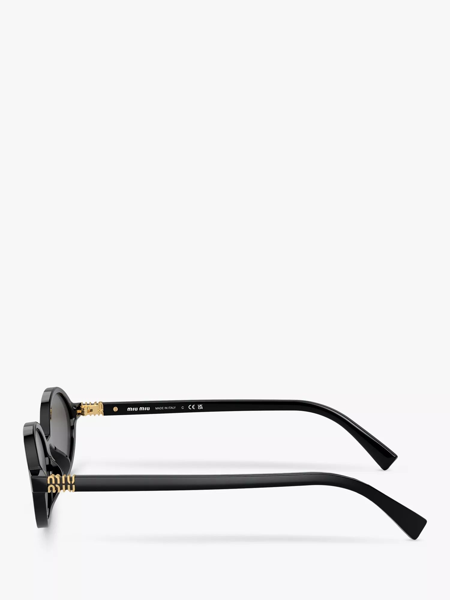 Miu Miu women's oval sunglasses black - imported from the UK
