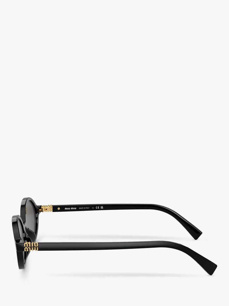 Miu Miu women's oval sunglasses black - imported from the UK