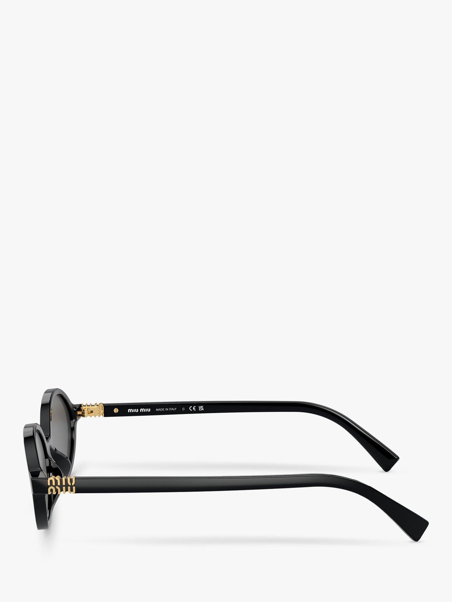 Miu Miu women's oval sunglasses black - imported from the UK