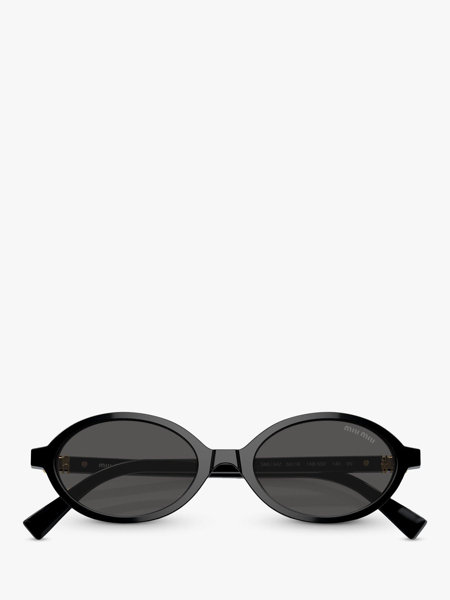 Miu Miu women's oval sunglasses black - imported from the UK