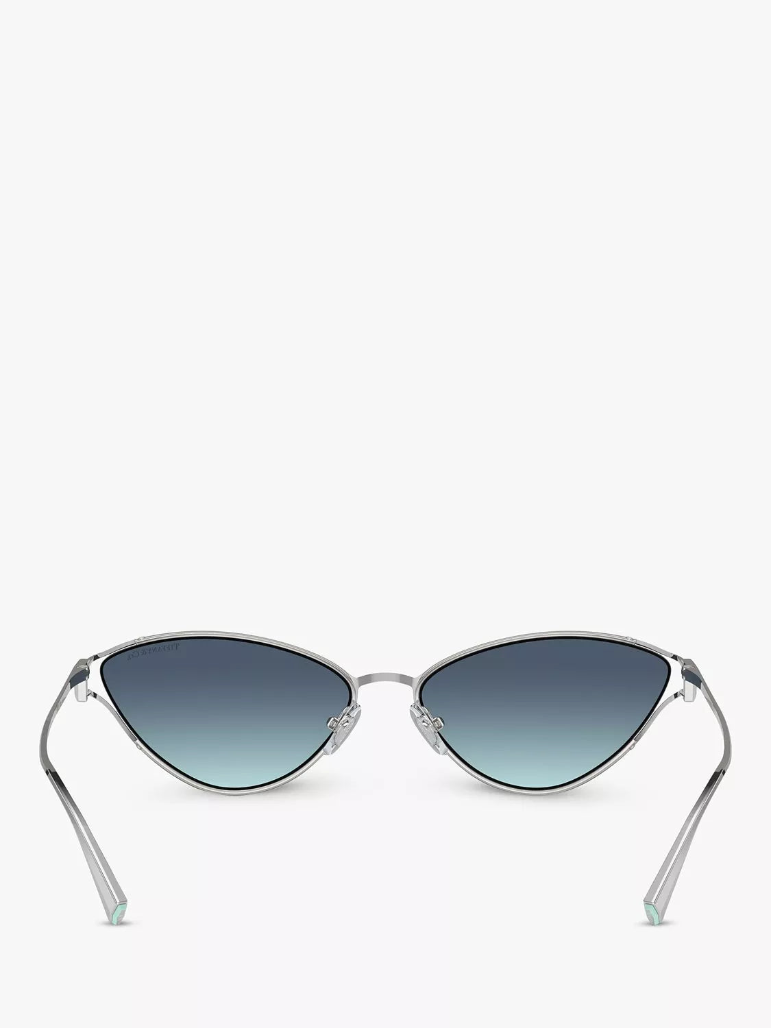 Tiffany & Co cat's eye sunglasses silver blue gradient - British product