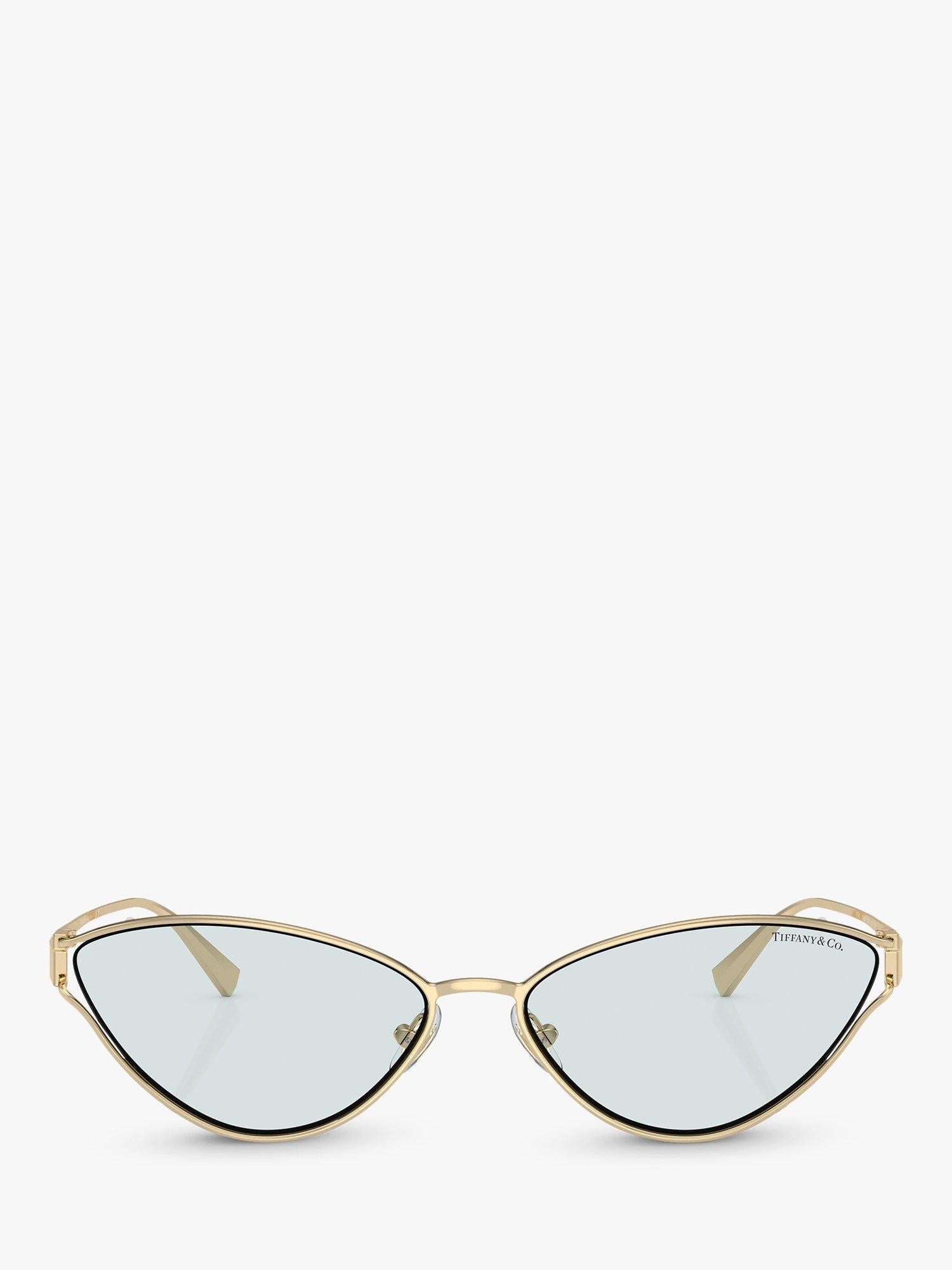 Lunettes de soleil œil de chat Tiffany & Co or pâle, importées du Royaume-Uni
