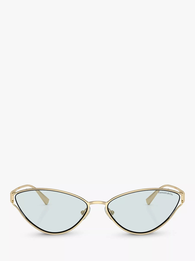Tiffany & Co cat's eye sunglasses pale gold, imported from the UK