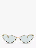 Tiffany & Co cat's eye sunglasses pale gold, imported from the UK