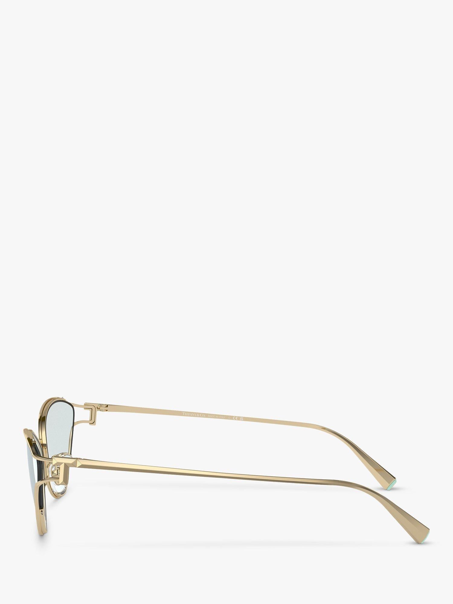 Lunettes de soleil œil de chat Tiffany & Co or pâle, importées du Royaume-Uni