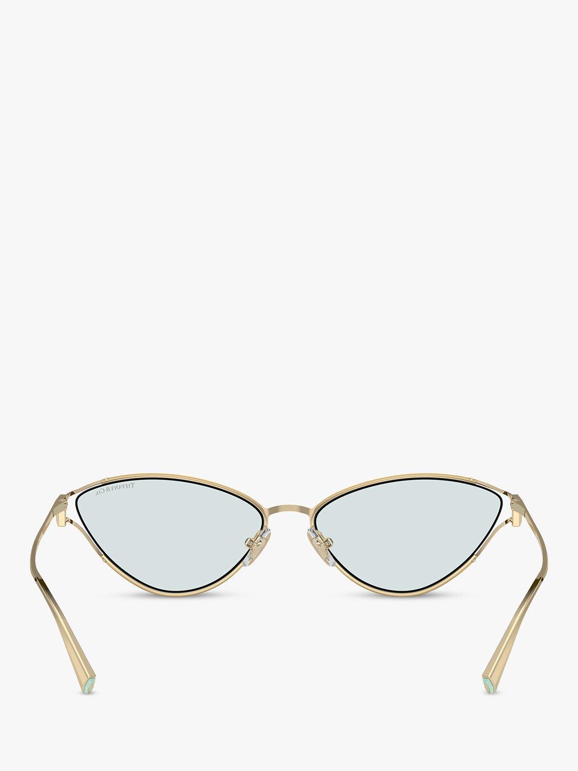 Lunettes de soleil œil de chat Tiffany & Co or pâle, importées du Royaume-Uni
