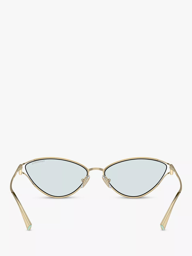 Tiffany & Co cat's eye sunglasses pale gold, imported from the UK