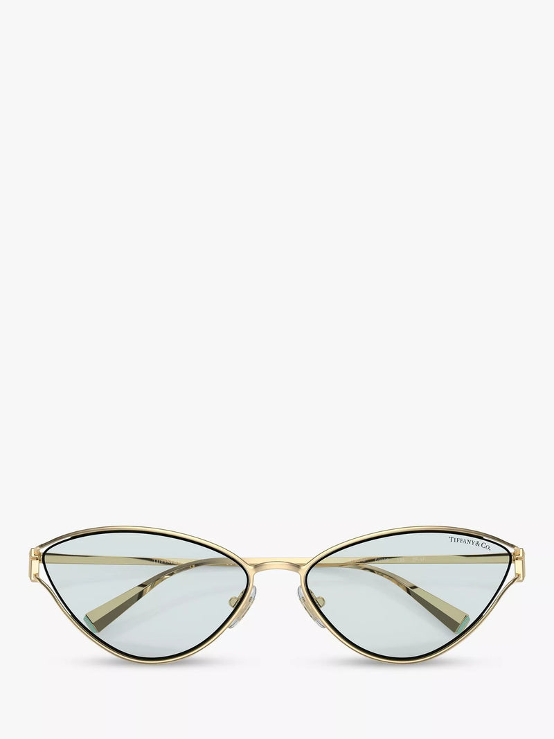 Tiffany & Co cat's eye sunglasses pale gold, imported from the UK