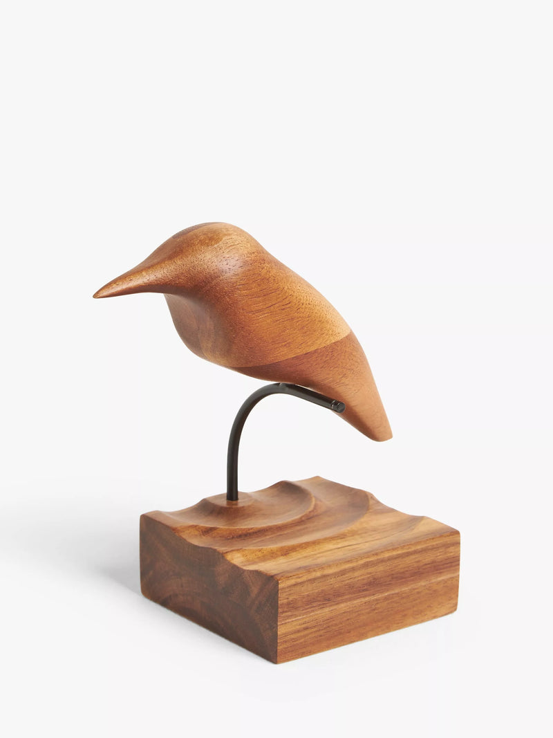 John Lewis wooden kingfisher sculpture 16cm - British product
