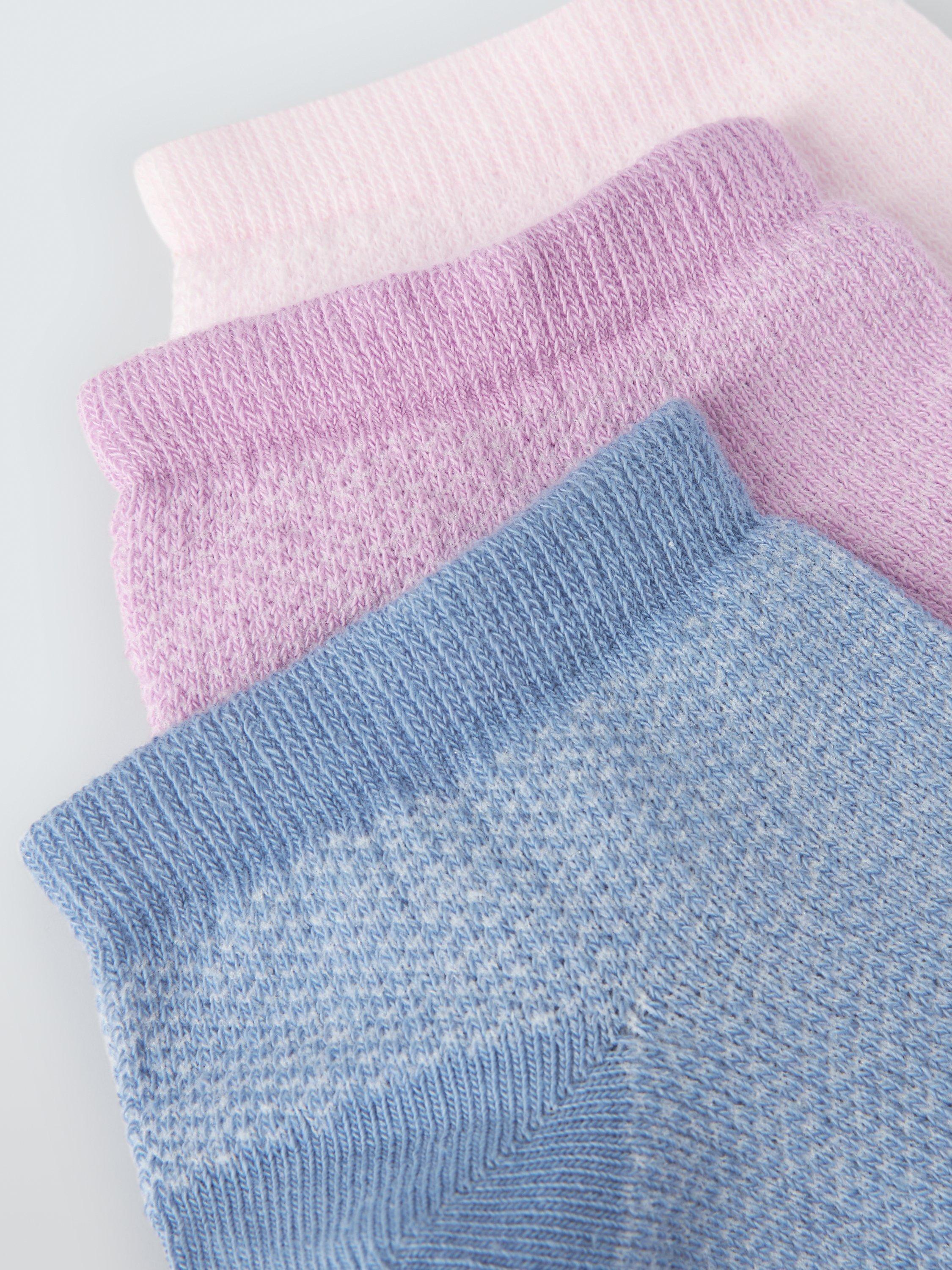 John Lewis trainer socks pack of 3 organic cotton rich, imported from the UK