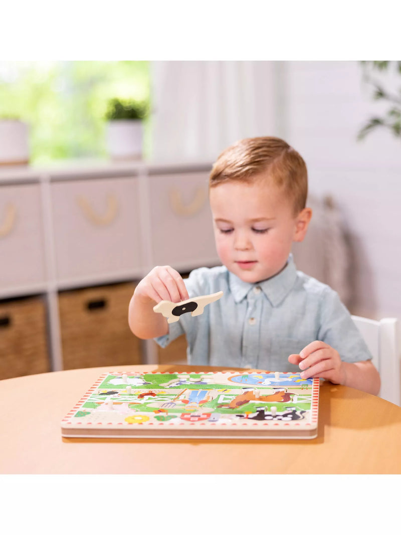 Melissa & Doug Old MacDonald farm sounds puzzle for toddlers - British product