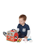 Melissa & Doug sorting barn with wooden farm pieces, UK version