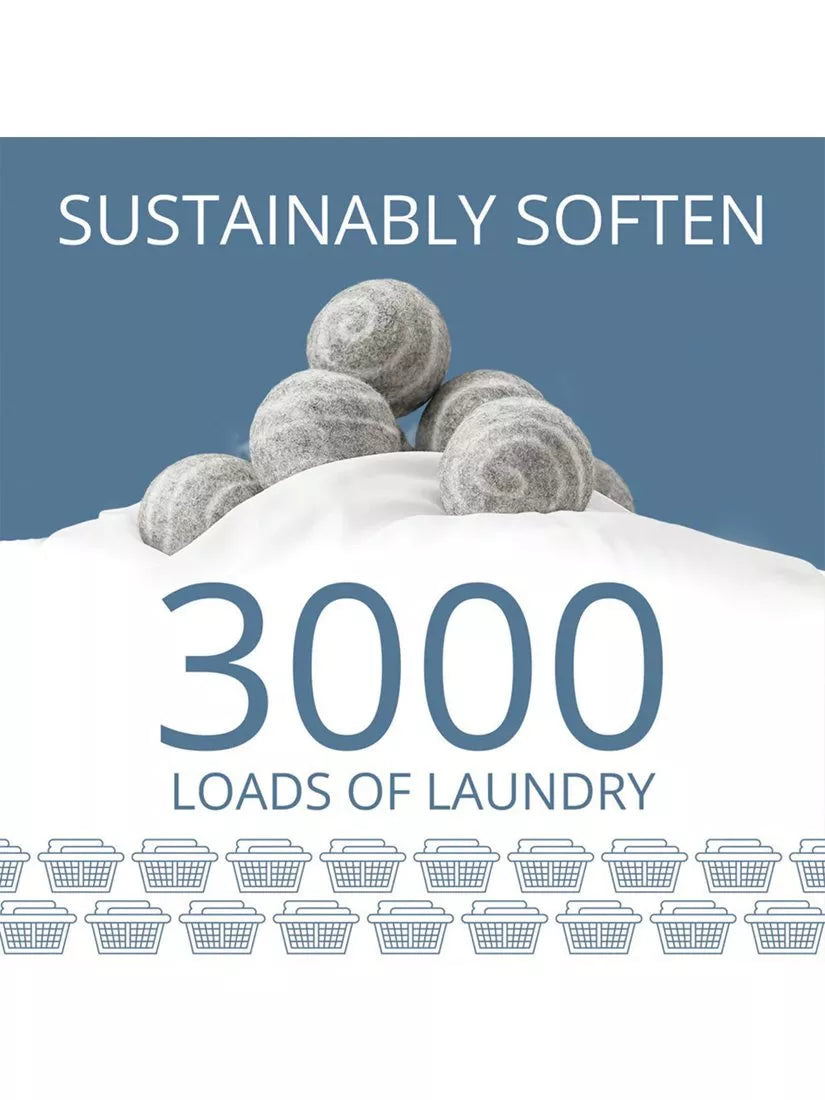 Gleener wool dryer balls, reusable and hypoallergenic (British brand)