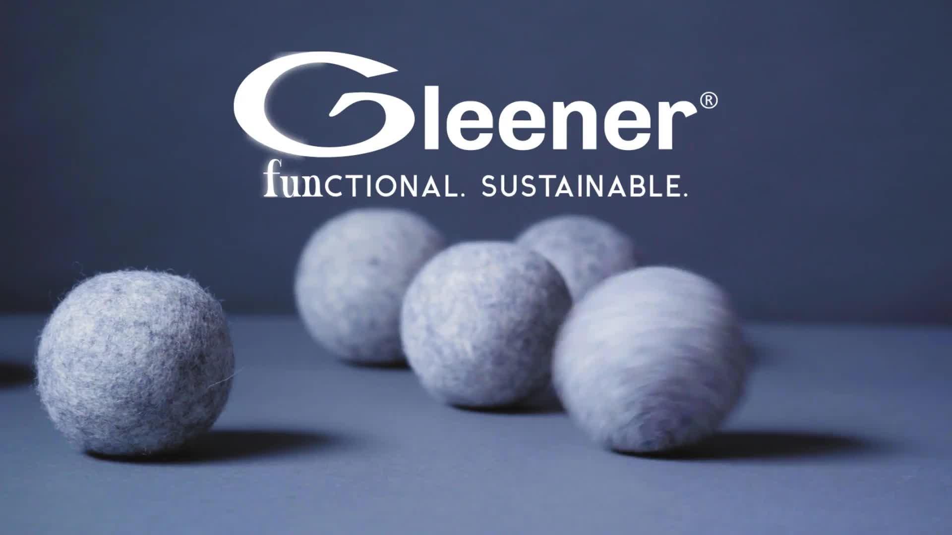 Gleener wool dryer balls, reusable and hypoallergenic (British brand)