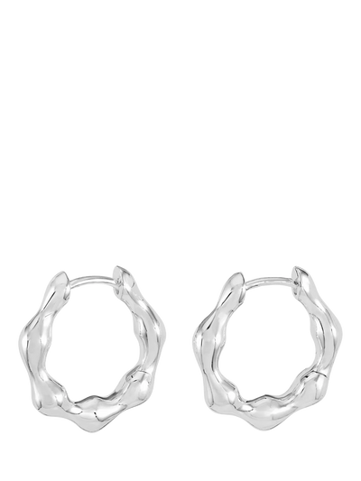 John Lewis Dower & Hall Waterfall Hinged Huggie Hoop Earrings- Buy online at McGrocer