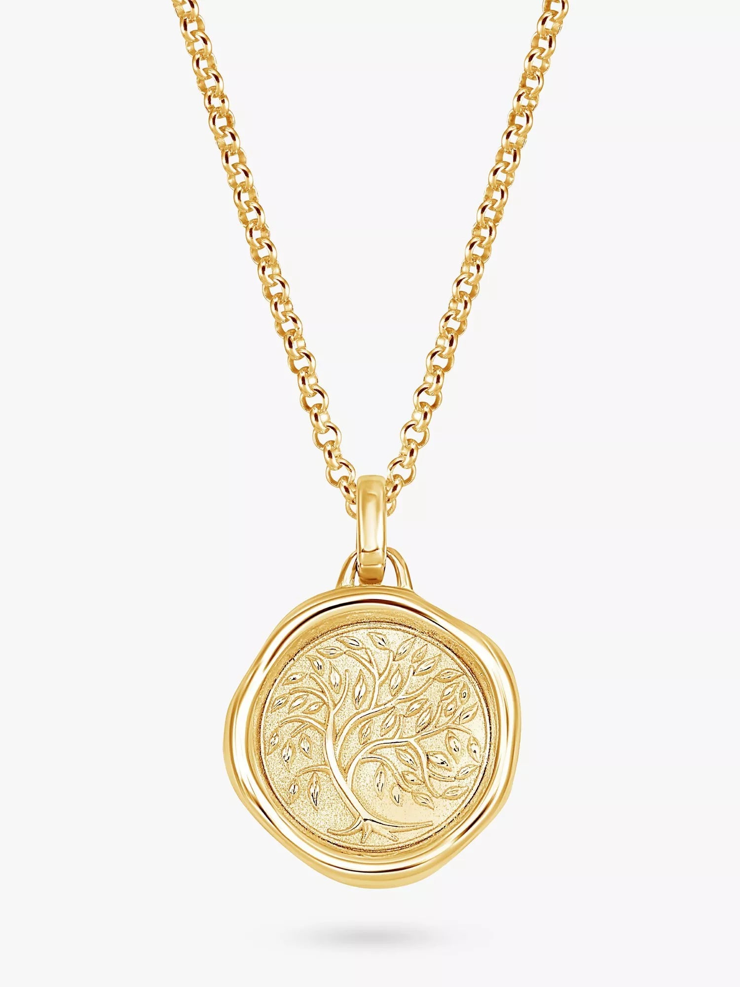 Dower & Hall Men's Tree of Life Talisman Pendant Necklace