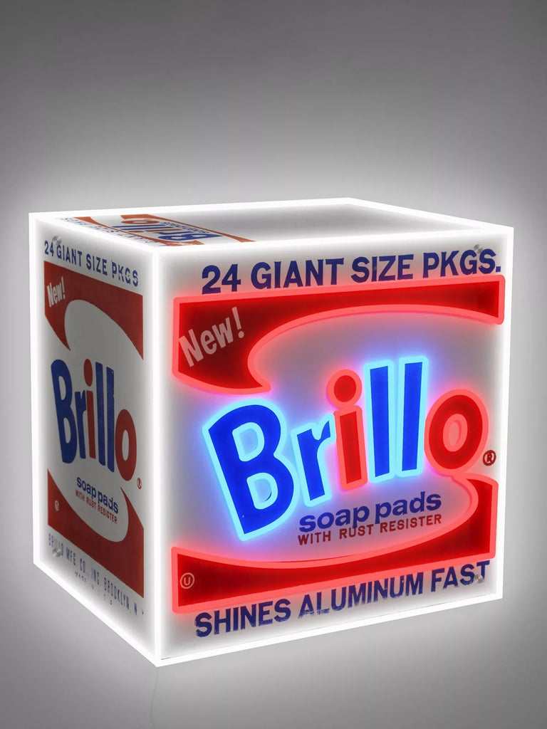 Yellowpop Andy Warhol Brillo Box Neon Sign