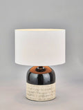 Pacific Lotta stoneware table lamp H51cm Dia35cm, UK version