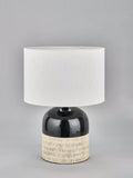 Pacific Lotta stoneware table lamp H51cm Dia35cm, UK version