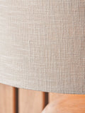 Pacific Nelu grey wooden table lamp, imported from the UK