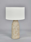 Pacific stoneware table lamp matte grey, imported from the UK