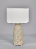 Pacific stoneware table lamp matte grey, imported from the UK